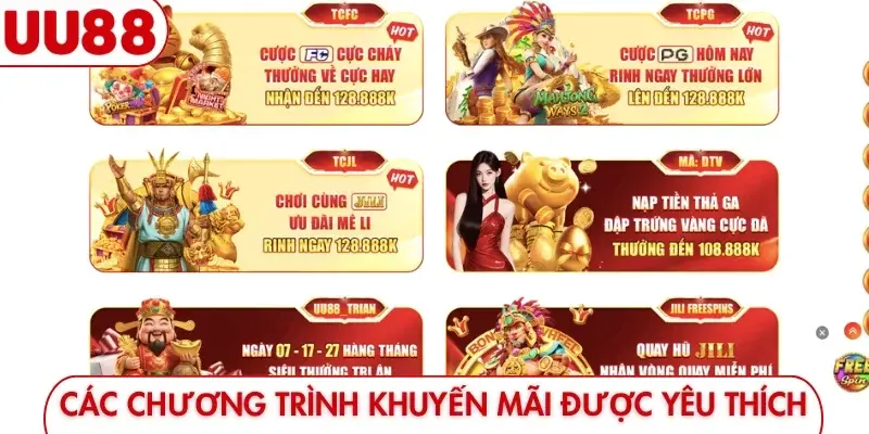 Các chương trình khuyến mãi được yêu thích